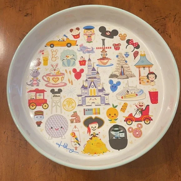 NWOT Walt Disney World "Jerrod Maruyama" Cake Stand - Picture 2 of 7
